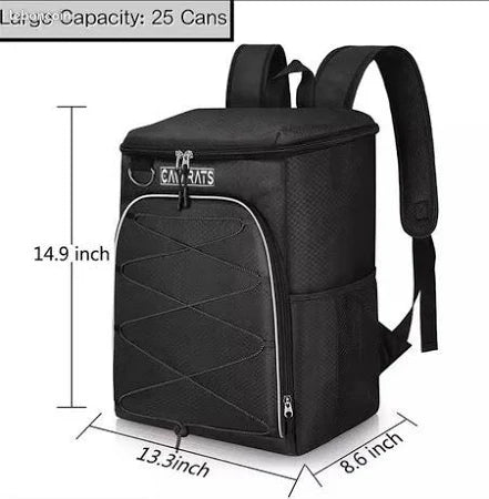 Sac à Dos Isotherme de 25L - Glacière Souple étanche à l'épreuve des fuites - Grande capacité, léger - Hommes et Femmes pour déjeuner, Pique-Nique, pêche, randonnée, Camping, Plage