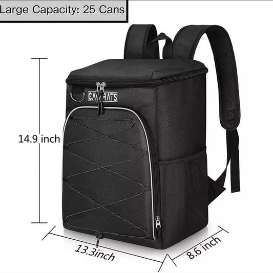 Sac à Dos Isotherme de 25L - Glacière Souple étanche à l'épreuve des fuites - Grande capacité, léger - Hommes et Femmes pour déjeuner, Pique-Nique, pêche, randonnée, Camping, Plage
