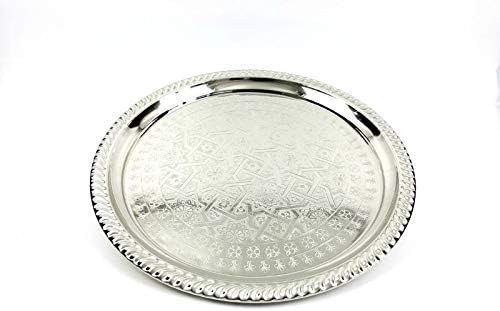 plateau en argent, fait à la main au Maroc, coffret cadeau