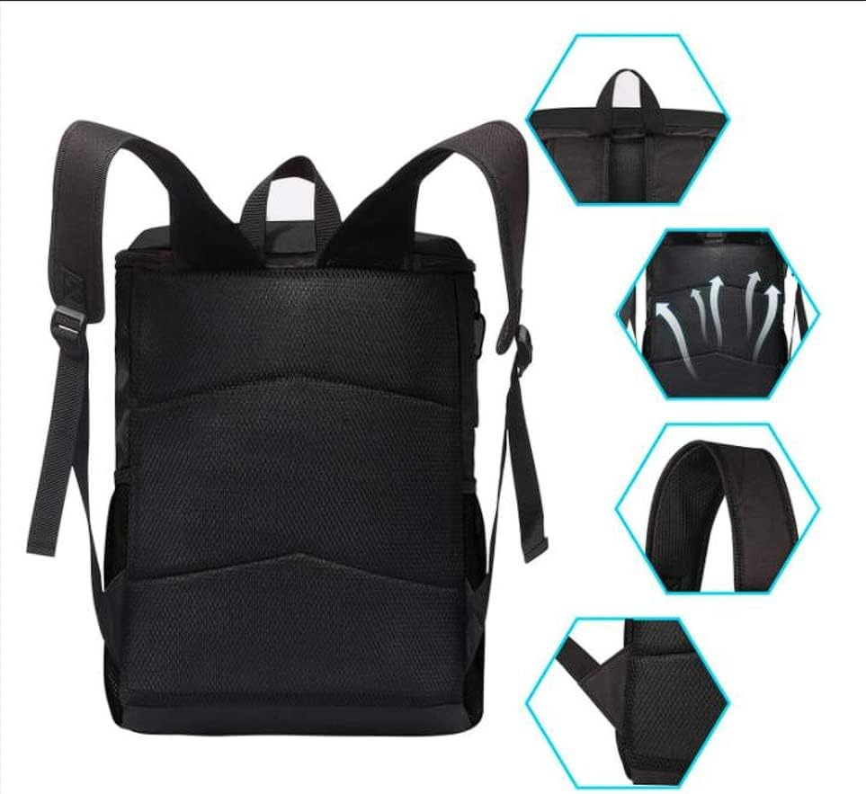Sac à Dos Isotherme de 25L - Glacière Souple étanche à l'épreuve des fuites - Grande capacité, léger - Hommes et Femmes pour déjeuner, Pique-Nique, pêche, randonnée, Camping, Plage