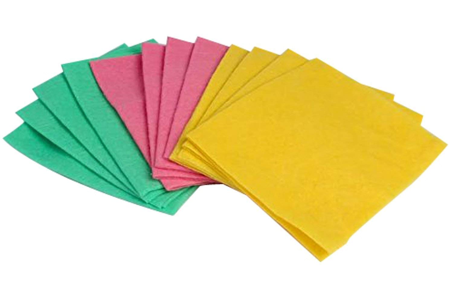 Lingettes nettoyantes absorbantes polyvalentes grand format (33 x 38 cm) Lot de 12