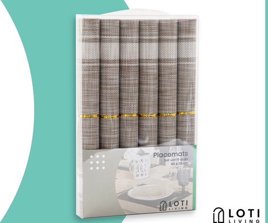 Lot de 6 Sets de Table – Design Élégant & Résistant