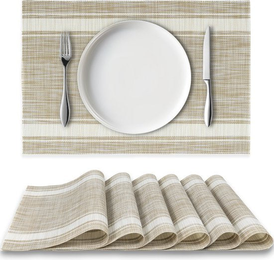 Lot de 6 Sets de Table – Design Élégant & Résistant