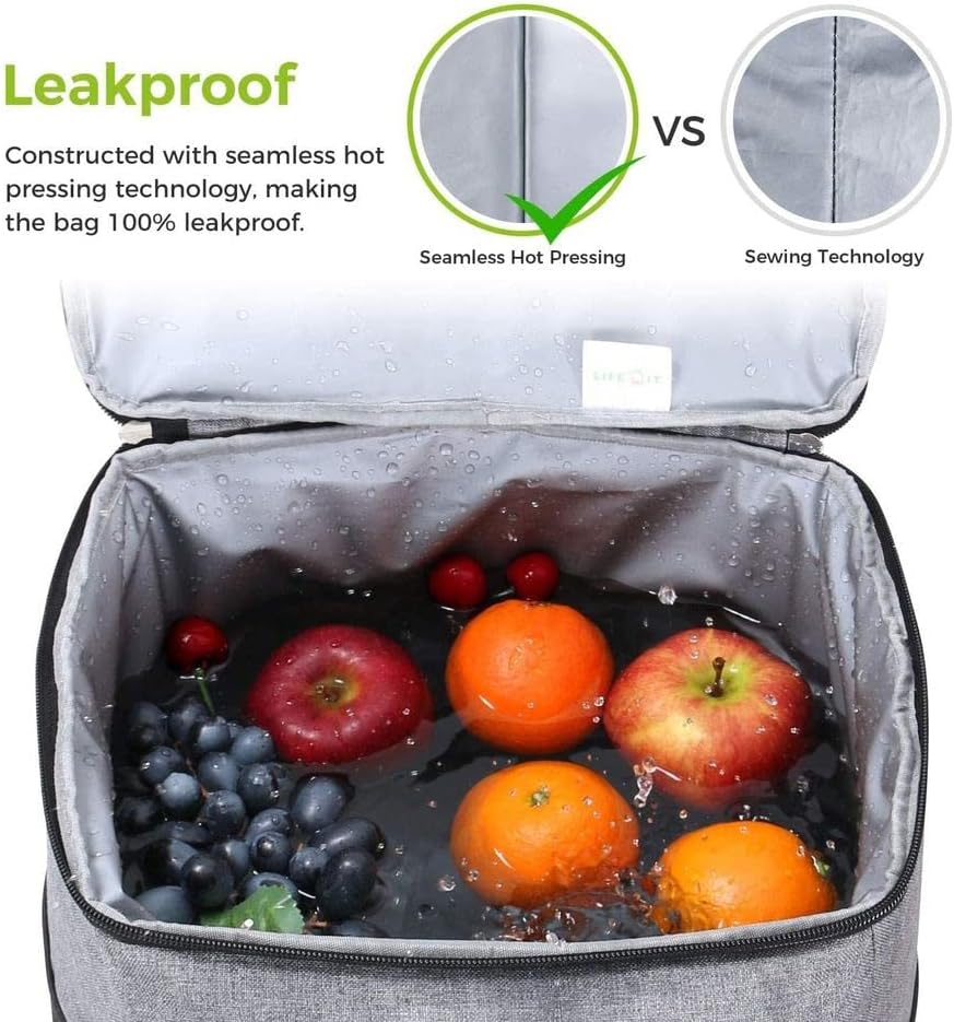 Sac à Dos Isotherme 35 L - Garde 54 canettes au Frais jusqu'à 24 Heures - Imperméable et léger - Parfait pour Pique-Nique, randonnée et Plage