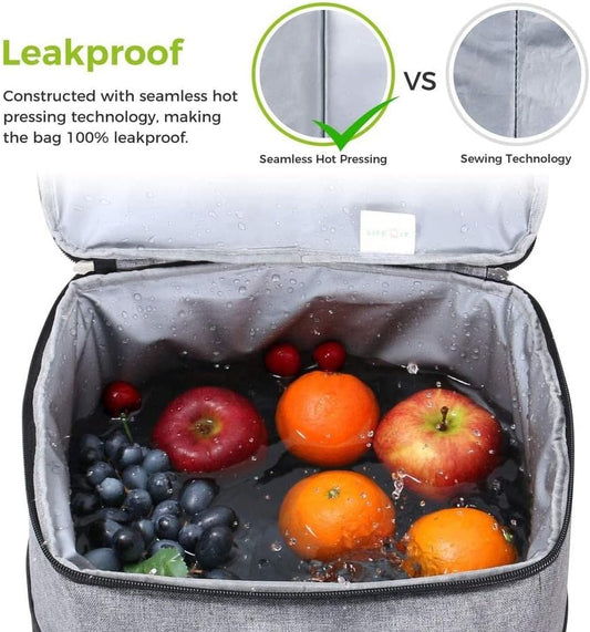 Sac à Dos Isotherme 35 L - Garde 54 canettes au Frais jusqu'à 24 Heures - Imperméable et léger - Parfait pour Pique-Nique, randonnée et Plage