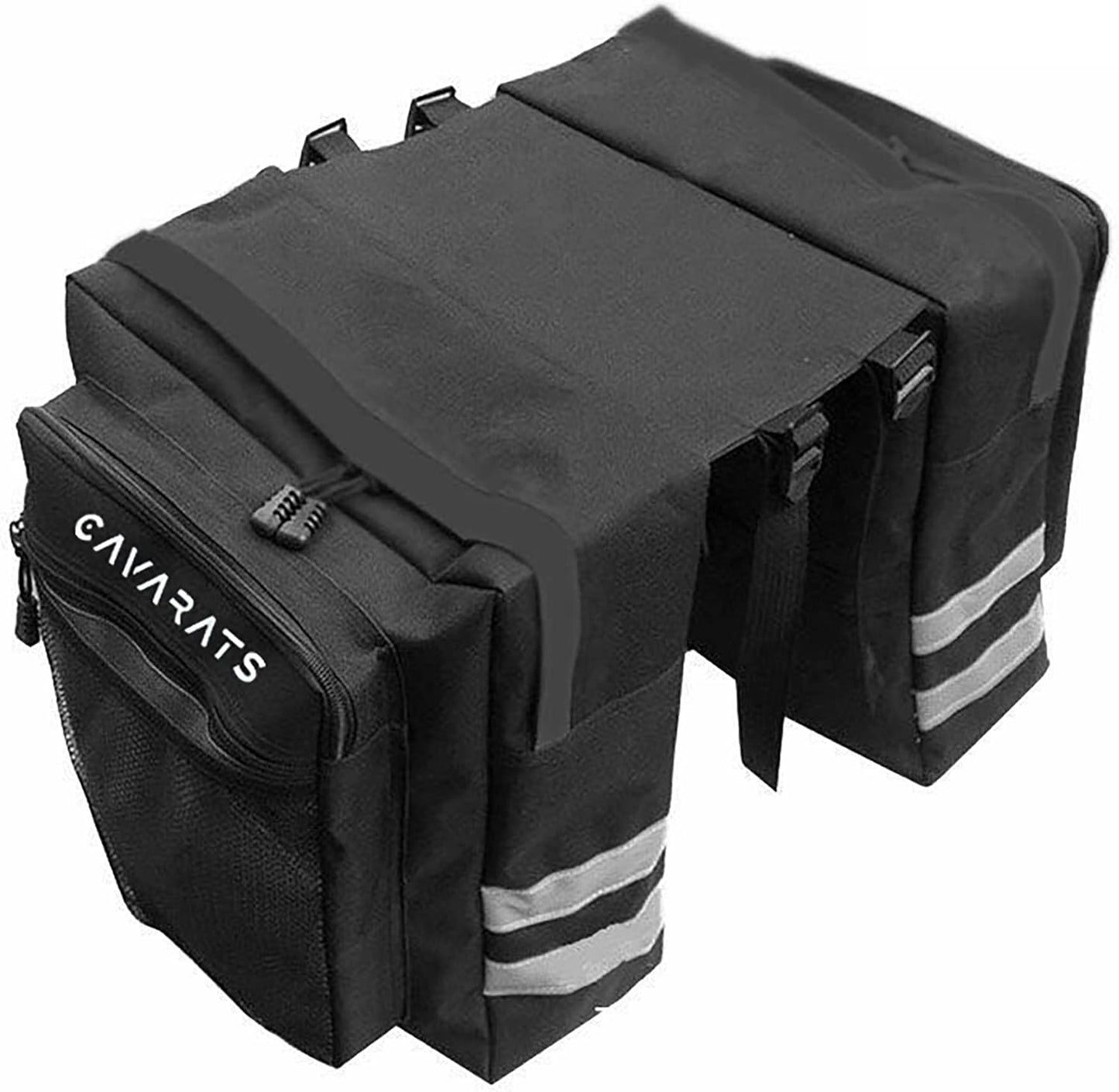 Sac de Cyclisme Multifonctionnel Sacs d’étagère de Rangement de Cyclisme Double côté de Grande capacité pour Le Cyclisme Long (Noir)