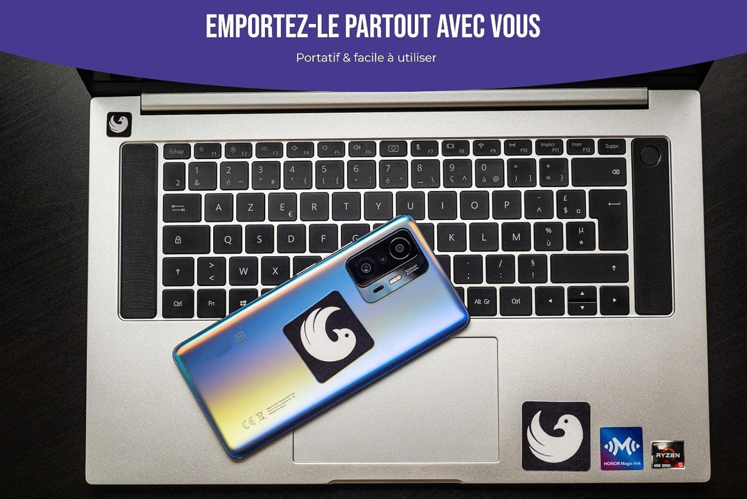 cavarats - Microfibre Tout-en-Un avec Autocollant Lavable et réutilisable pour Les objectifs de caméra, Les écrans de téléphone et Les PC Portables (les 3)