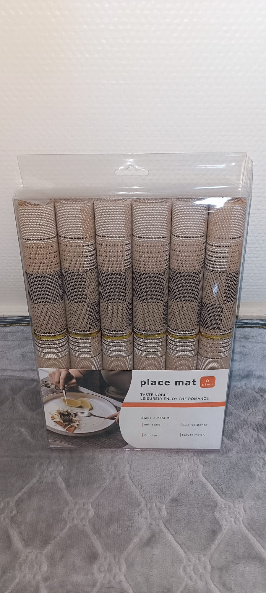Lot de 6 Sets de Table – Design Élégant & Résistant