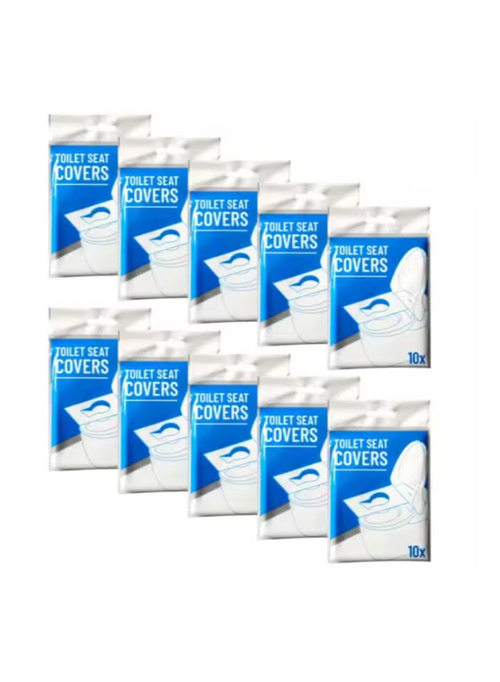 Housse en papier jetable pour siège de toilette – Paquet de 10 pièces pour les voyages et l’hygiène,
