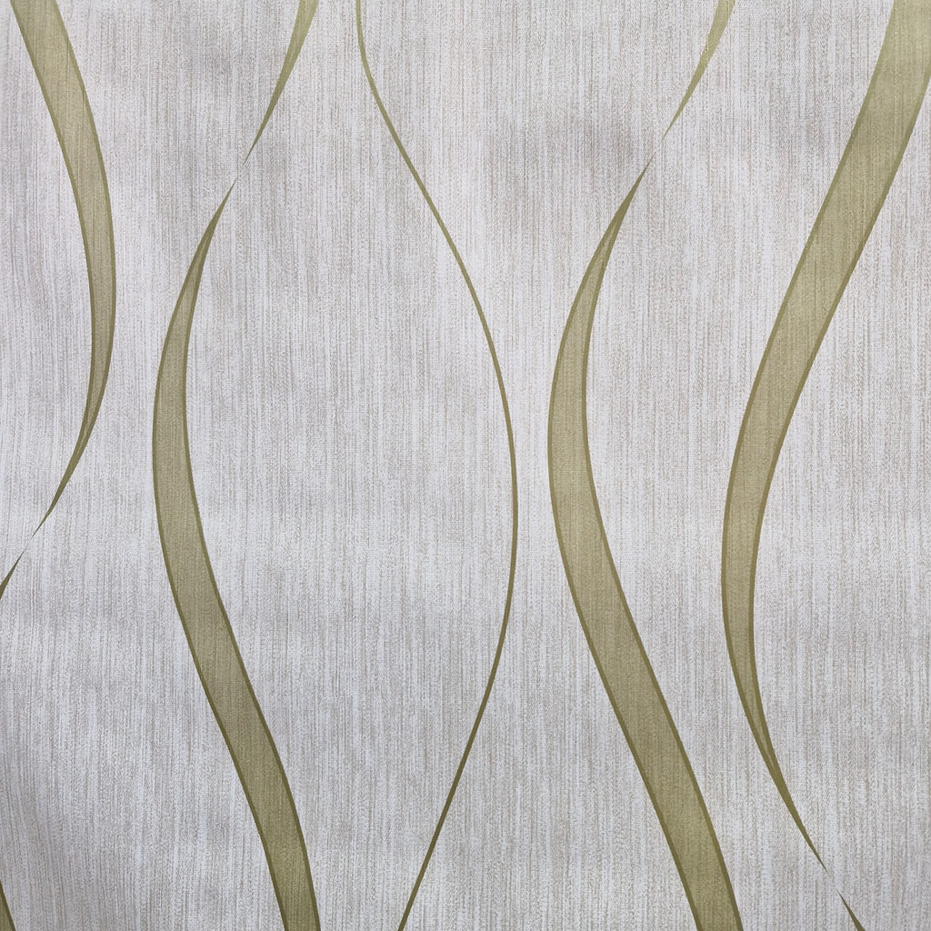 Nappe Blanc & Doré, Motif Élégant